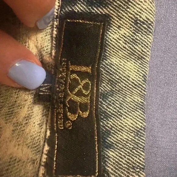 Lucky and Blessed Blue Denim Jacket with Metallic Embellished Collar - Picture 8 of 8